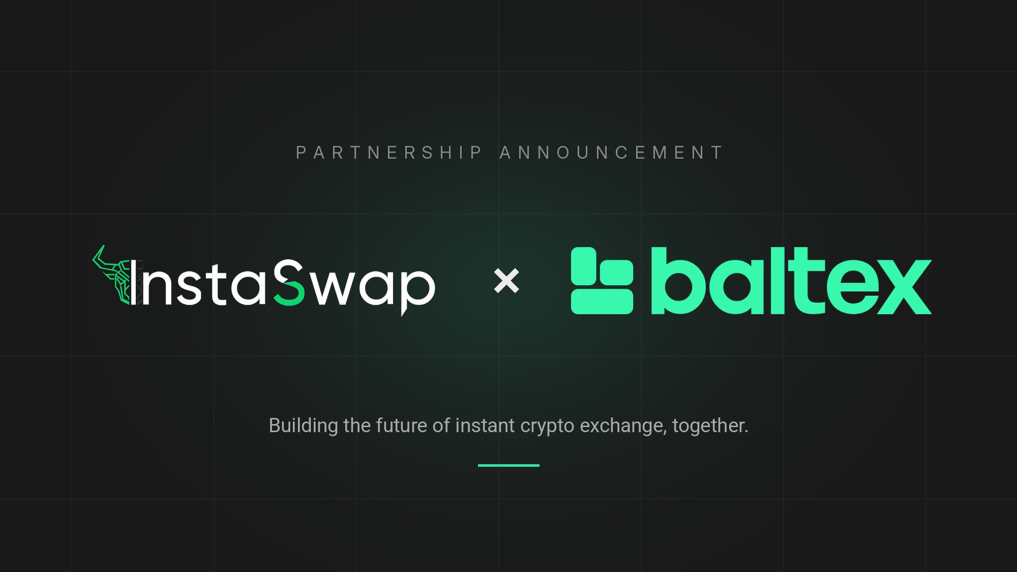InstaSwap and Baltex Go Live: Two Networks, Shared Liquidity, Zero Custody