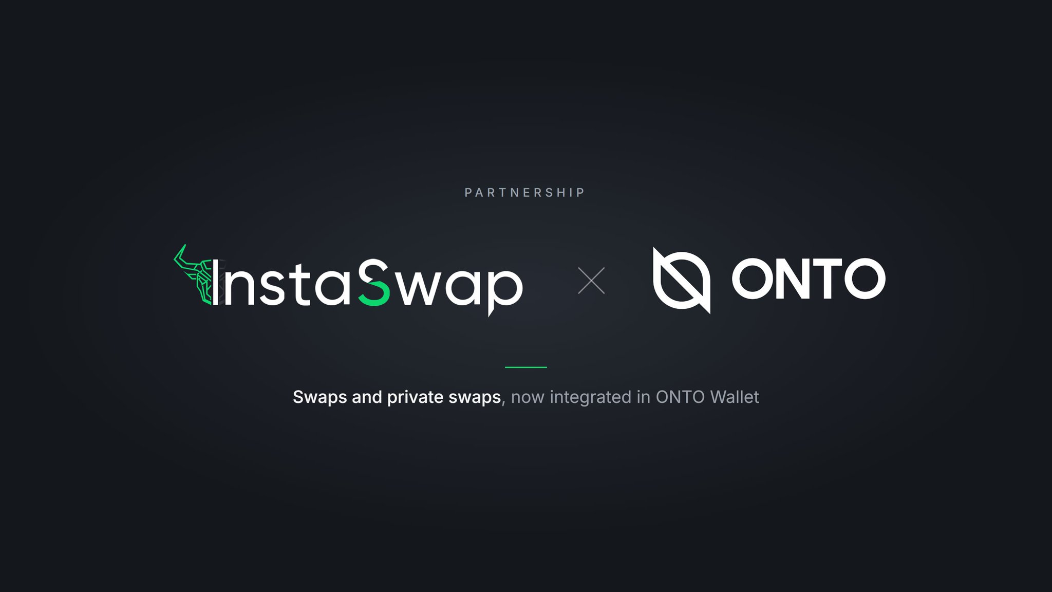 InstaSwap Is Now Integrated into ONTO Wallet: Cross-Chain and Private Swaps from the Trade Tab